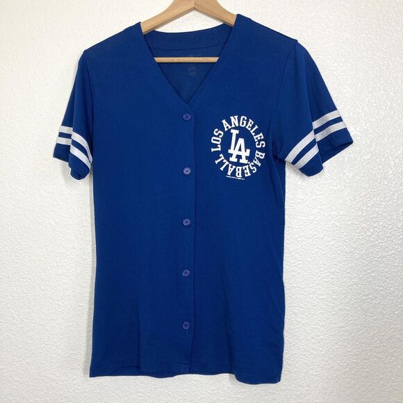 Los Angeles Dodgers Jersey Shirt Womens Small MLB Baseball Campus 2016 - Picture 1 of 16